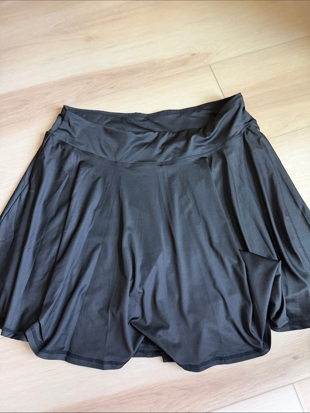 Black Flowy Skirt - Athletic Skater Style